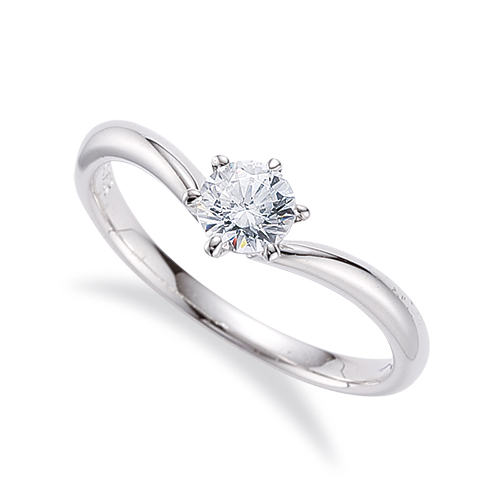 6点留め ダイヤが輝く丸みを帯びたアーチが美しいリング