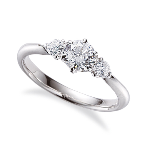 6点留め 丸みを帯びたアームにダイヤモンドが輝くリング | DiamondJewel